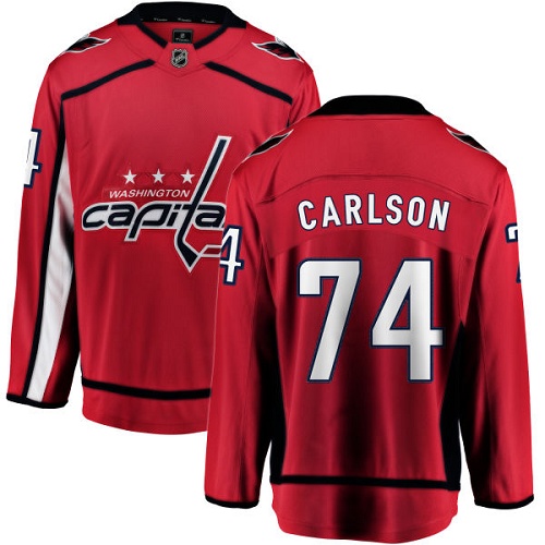 Herren Washington Capitals Eishockey Trikot John Carlson #74 Breakaway Rot Fanatics Branded Heim